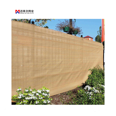La cerca beige Mesh Windscreen For Chain Link de la pantalla de la aislamiento de 6 pies cerca a Outdoor