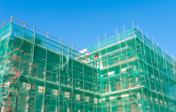 Ruina ancha del verde el 1m 3M los 4m que pesca los sistemas Mesh Netting For Scaffolding 6 agujas