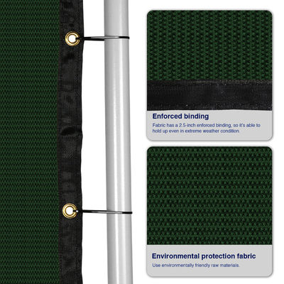 Guarda-brisa de la pista de tenis de la bola de Screening Fabric Sport de la cerca de la alambrada que pesca el PE sin nudos