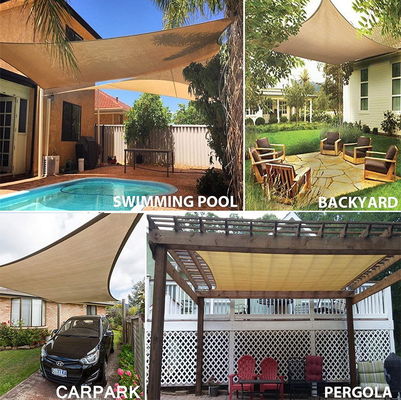 6 pies 8 pie el 16ft 20 pies 12x10 ULTRAVIOLETA de protección 12 x 16 de la vela de la sombra del triángulo 12 x 20